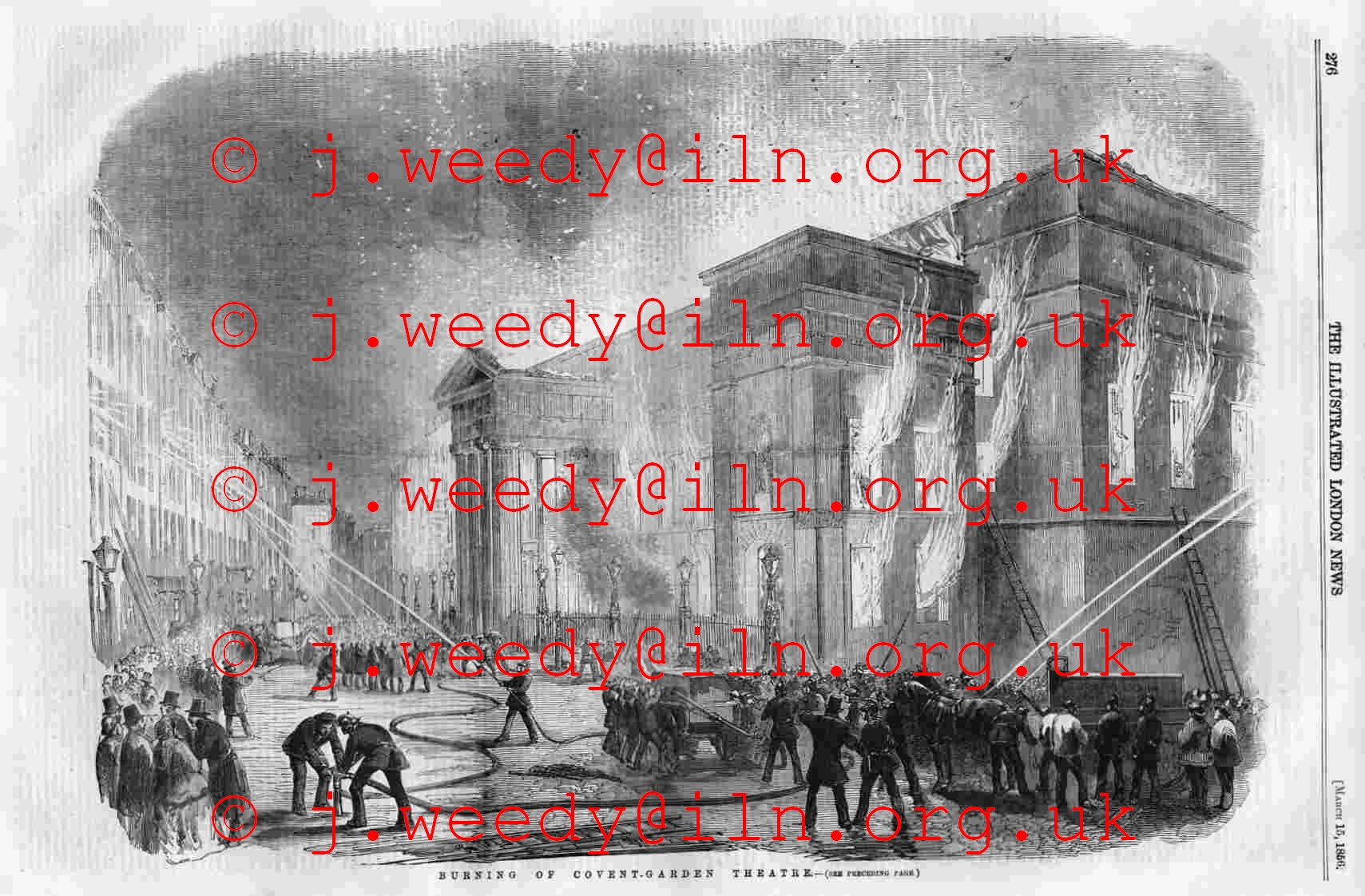 1856 Covent Garden burning